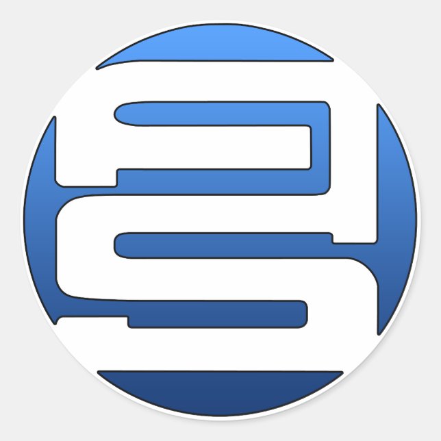 Alien Shoes Logo-Aufkleber Runder Aufkleber (Vorderseite)
