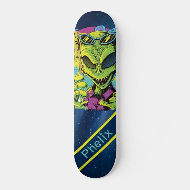 Alien Skateboard (Vorderseite)