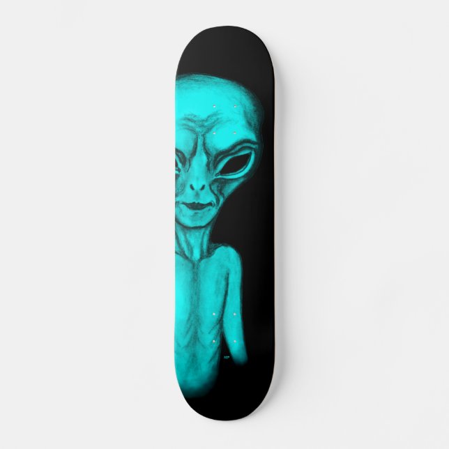 Alien Skateboard (Vorderseite)