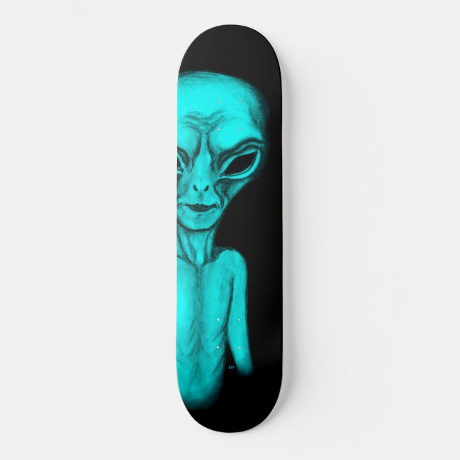 Alien Skateboard (Vorderseite)