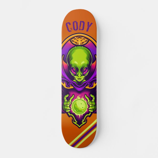 Alien Skateboard (Vorderseite)