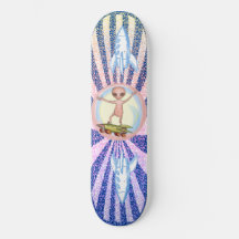 Alien Skater Skateboard