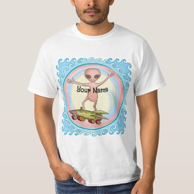 Alien Skater T-Shirt (Vorderseite)