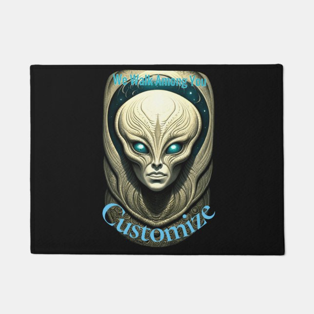 Alien skull Head Thunder_Cove Fußmatte (Vorderseite)