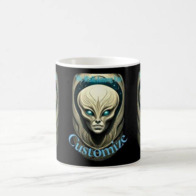 Alien skull Head Thunder_Cove Kaffeetasse (Mittel)