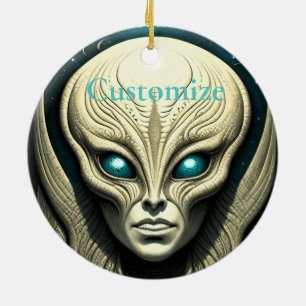 Alien skull Head Thunder_Cove Keramik Ornament