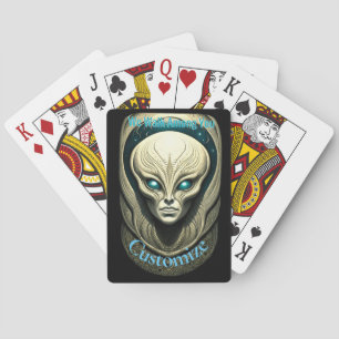 Alien skull Head Thunder_Cove Spielkarten