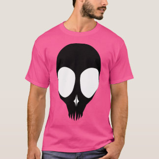 Alien Skull - Invert - Keine Kontur T-Shirt