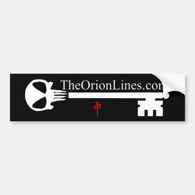 alien skull key autoaufkleber (Vorne)