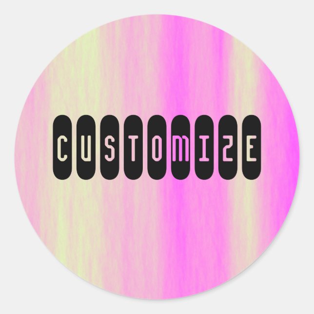 Alien Sky - Vorlage Runder Aufkleber (Vorderseite)