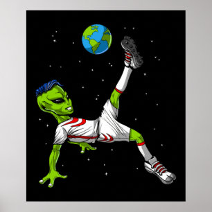 Alien Soccer Poster