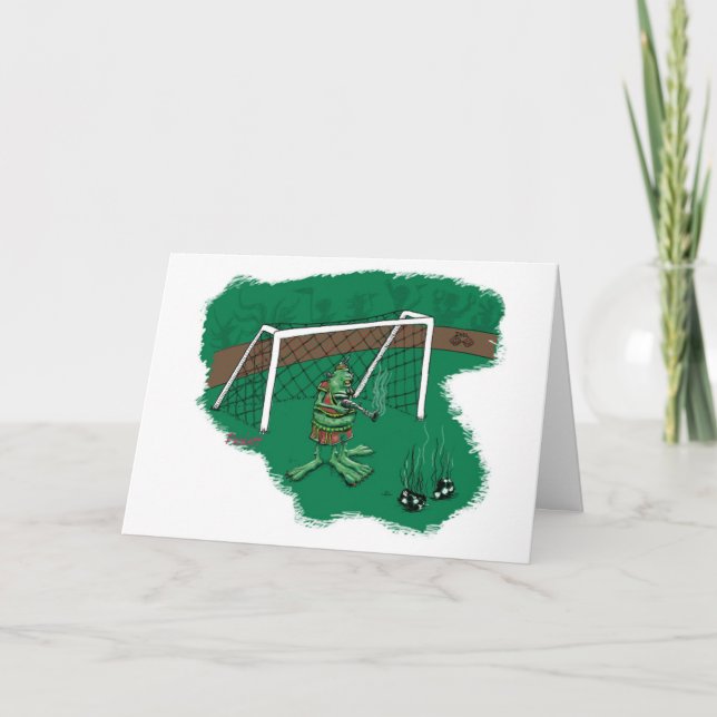 Alien Soccor Player-nice rett! Karte (Vorderseite)