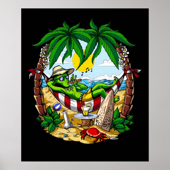 Alien Sommerurlaub Poster (Vorne)