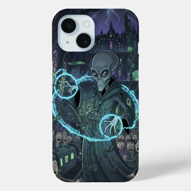 Alien Sorcerer   Case-Mate iPhone Hülle (Rückseite)