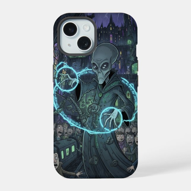 Alien Sorcerer   iPhone 15 Hülle (Rückseite)