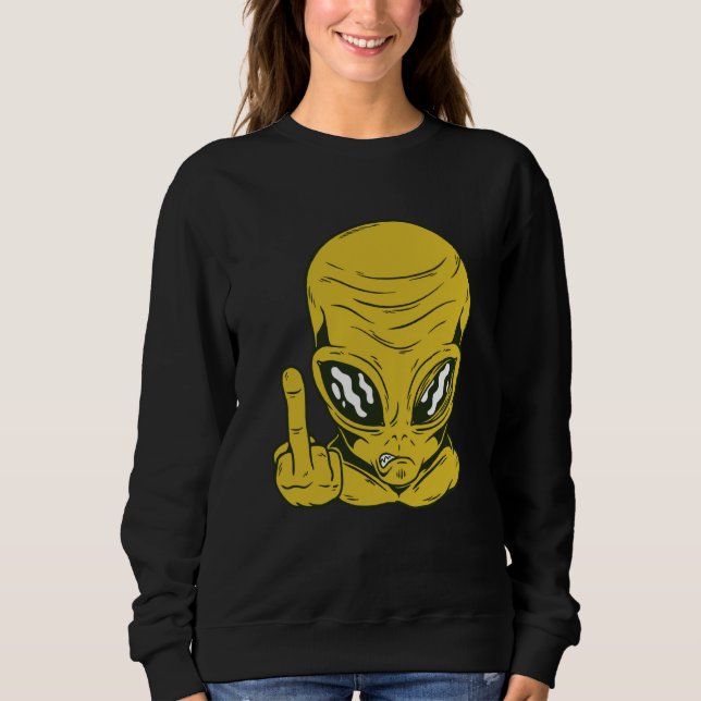 Alien space aliens  1 sweatshirt (Vorderseite)
