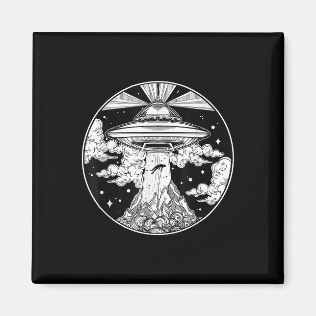 Alien Space Tattoo - Ufo 51 Gebiet Roswell glaubt  Magnet (Vorne)
