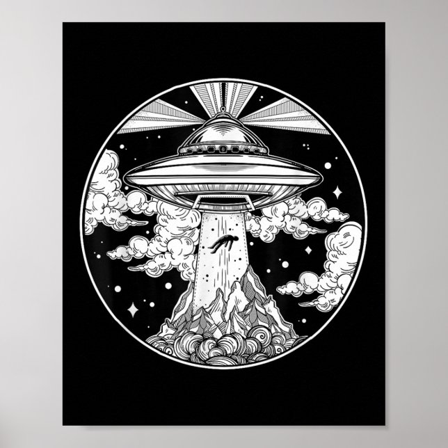 Alien Space Tattoo - Ufo 51 Gebiet Roswell glaubt  Poster (Vorne)