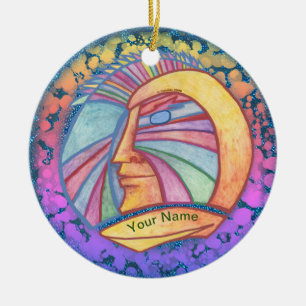 Alien Spaceman Keramik Ornament