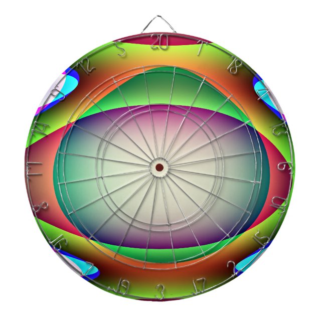 Alien Spaceship Dart Board Dartscheibe (vorne)