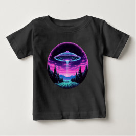 Alien Spaceship Retro Futuristic Baby T-shirt