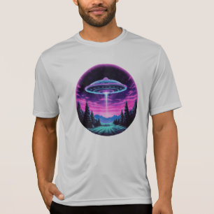 Alien Spaceship Retro Futuristic T-Shirt