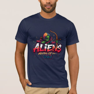 Alien spielt Archery Style Graffiti Sport Street T-Shirt