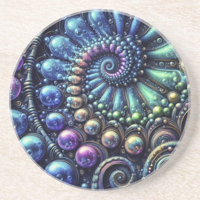 Alien Spiral Untersetzer (Vorne)