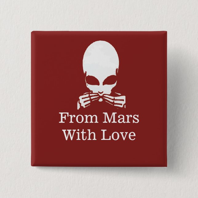 Alien, sprich kein Übel, editiere Text Button (Vorderseite)