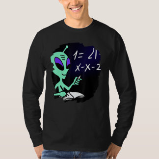 Alien Studying Solving Math Science Physics Equati T-Shirt