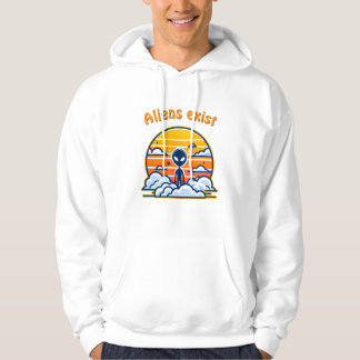 Alien Sunset Ästhetik | Sci-Fi Alien Sunset Hoodie