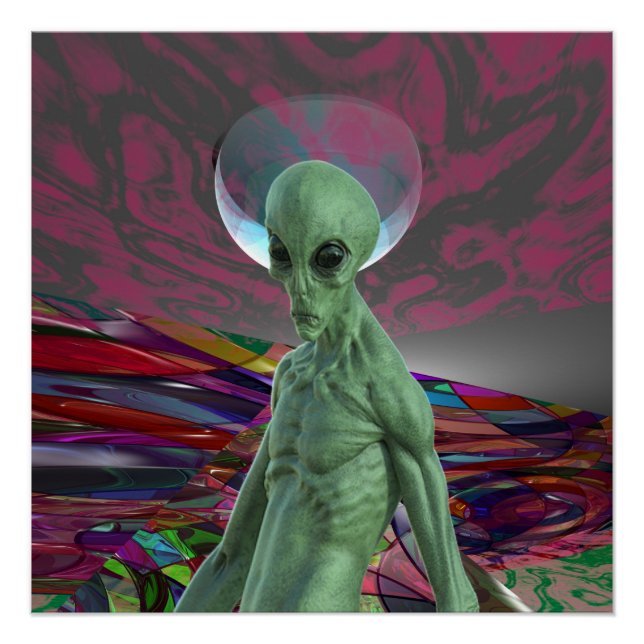 Alien Sunset Poster (Vorderseite)