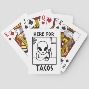 ALIEN TACOS RAUCHFUNNY PLAYING CARDS SPIELKARTEN