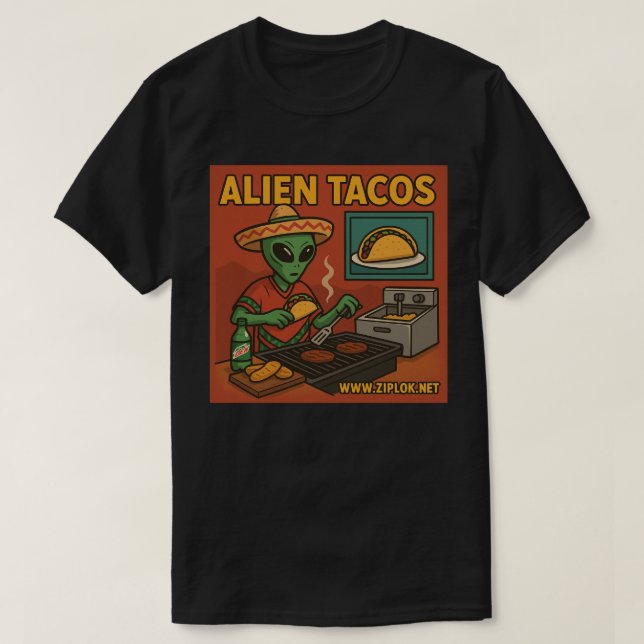 Alien Tacos - T-Shirt (Design vorne)