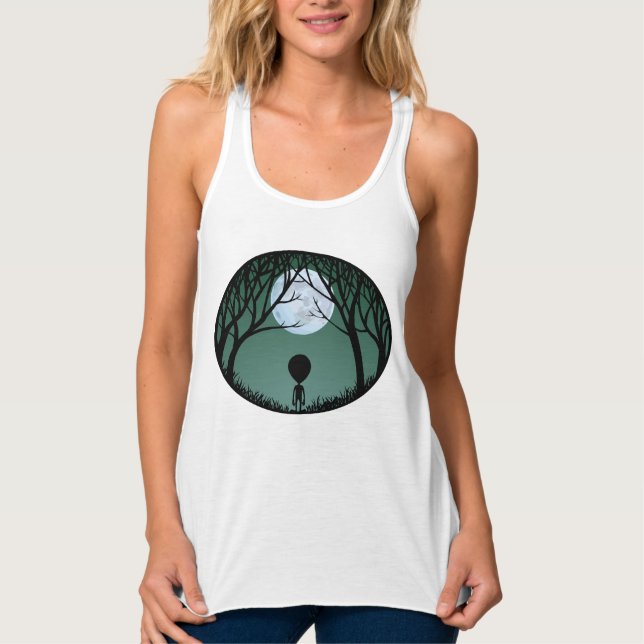 Alien tank Top Women's Friendly Alien Shirts (Vorderseite)