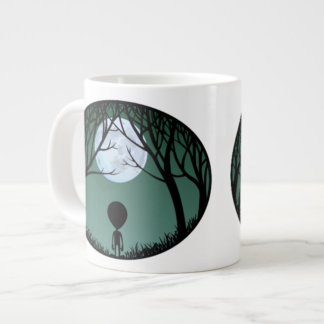Alien Tasse Gray Extraterrestrische Cup Alien Tass (Vorderseite Links)