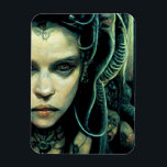 Alien Tech Girl Science Fiction Magnet<br><div class="desc">Fantasy Art Produkte von The Lunarium.</div>