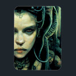 Alien Tech Girl Science Fiction Magnet<br><div class="desc">Fantasy Art Produkte von The Lunarium.</div>