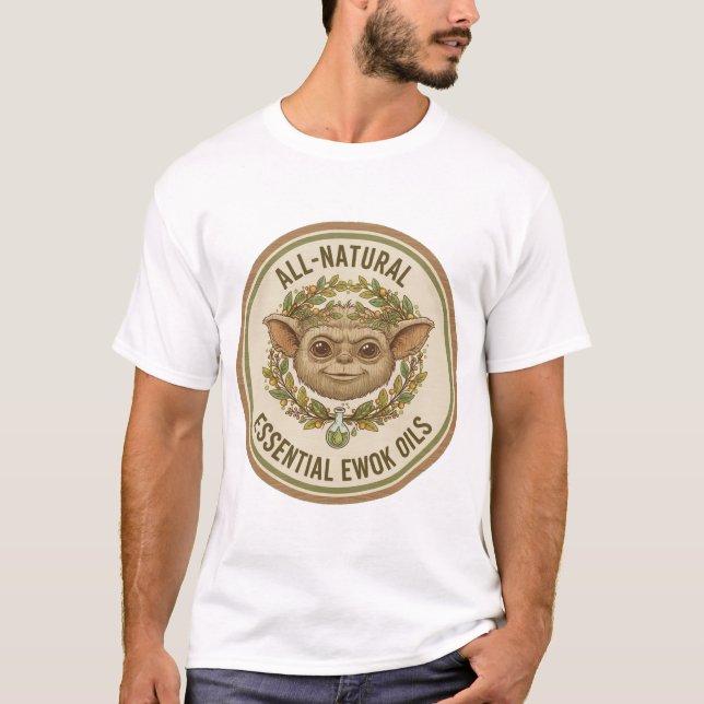 Alien-Teddybär-Ätherische Öle T-Shirt (Vorderseite)