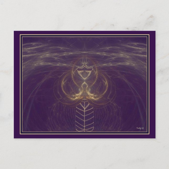 Alien TELEPATHY Postkarte (Vorderseite)