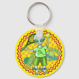 Alien Tennis Schlüsselanhänger