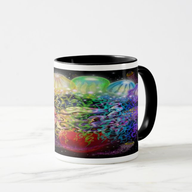 Alien Tentacles Tasse (VorderseiteRechts)