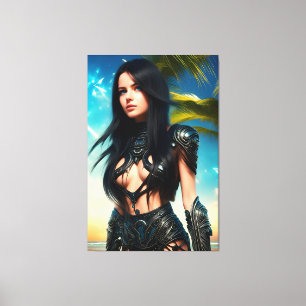 Alien Tropischer Urlaub 069 Leinwanddruck