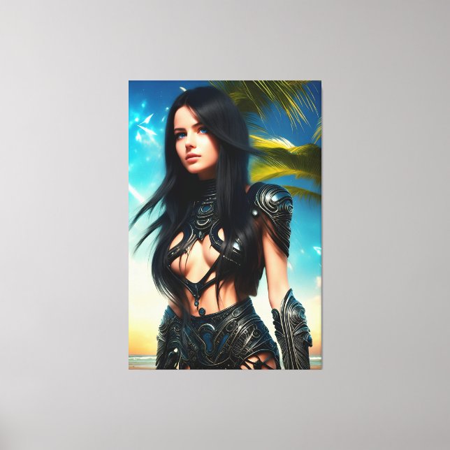 Alien Tropischer Urlaub 069 Leinwanddruck (Vorderseite)