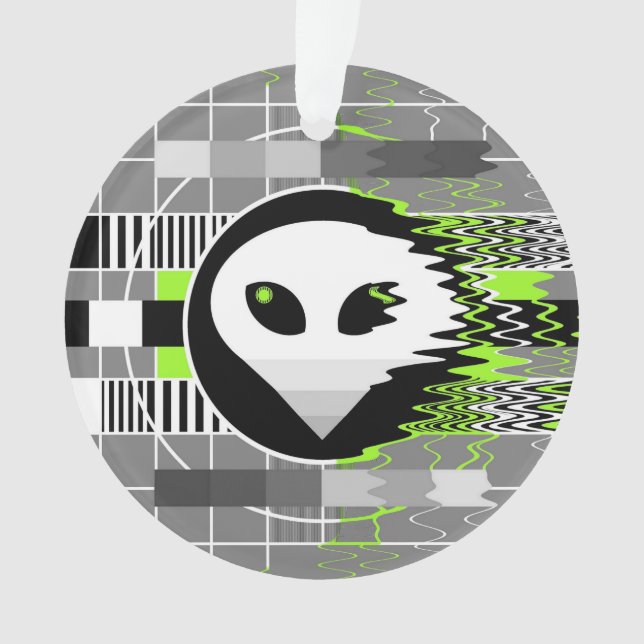 Alien TV Acrylschmuck Ornament (Vorderseite)