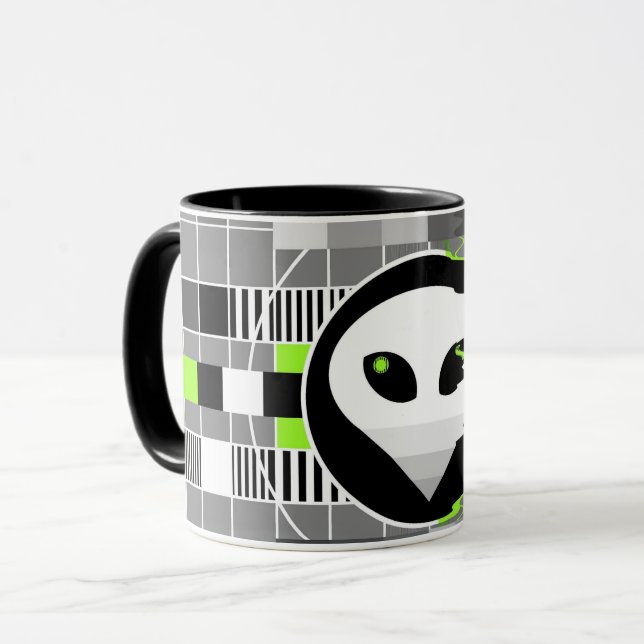 Alien TV ringer Tasse (Vorderseite Links)