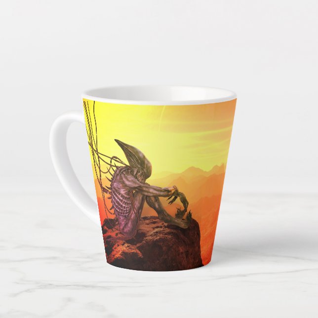 Alien über Mars Milchtasse (Linke Ecke)