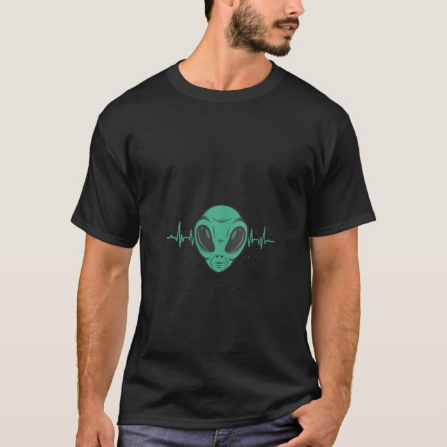 Alien Ufo 51 Galaxy Raumschiff Et T-Shirt (Vorderseite)