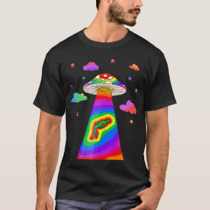 Alien UFO Abduction Pilzüberwurf T-Shirt