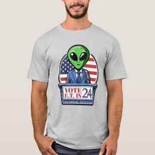 Alien UFO: Abstimmung für E.T. 2024 T-Shirt